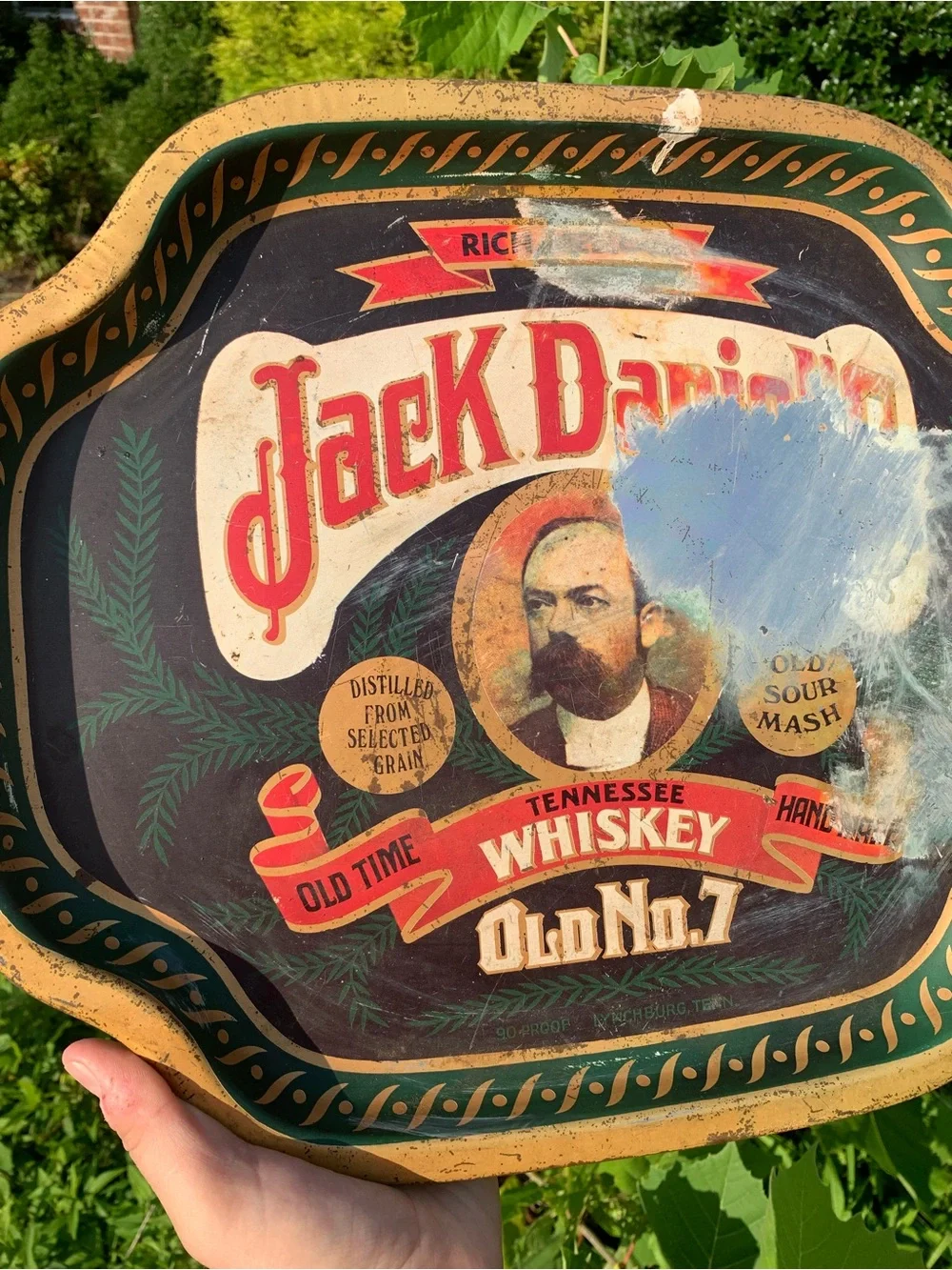Jack Daniel's Vintage Style Tennessee Whiskey Serving Tray England Barringer